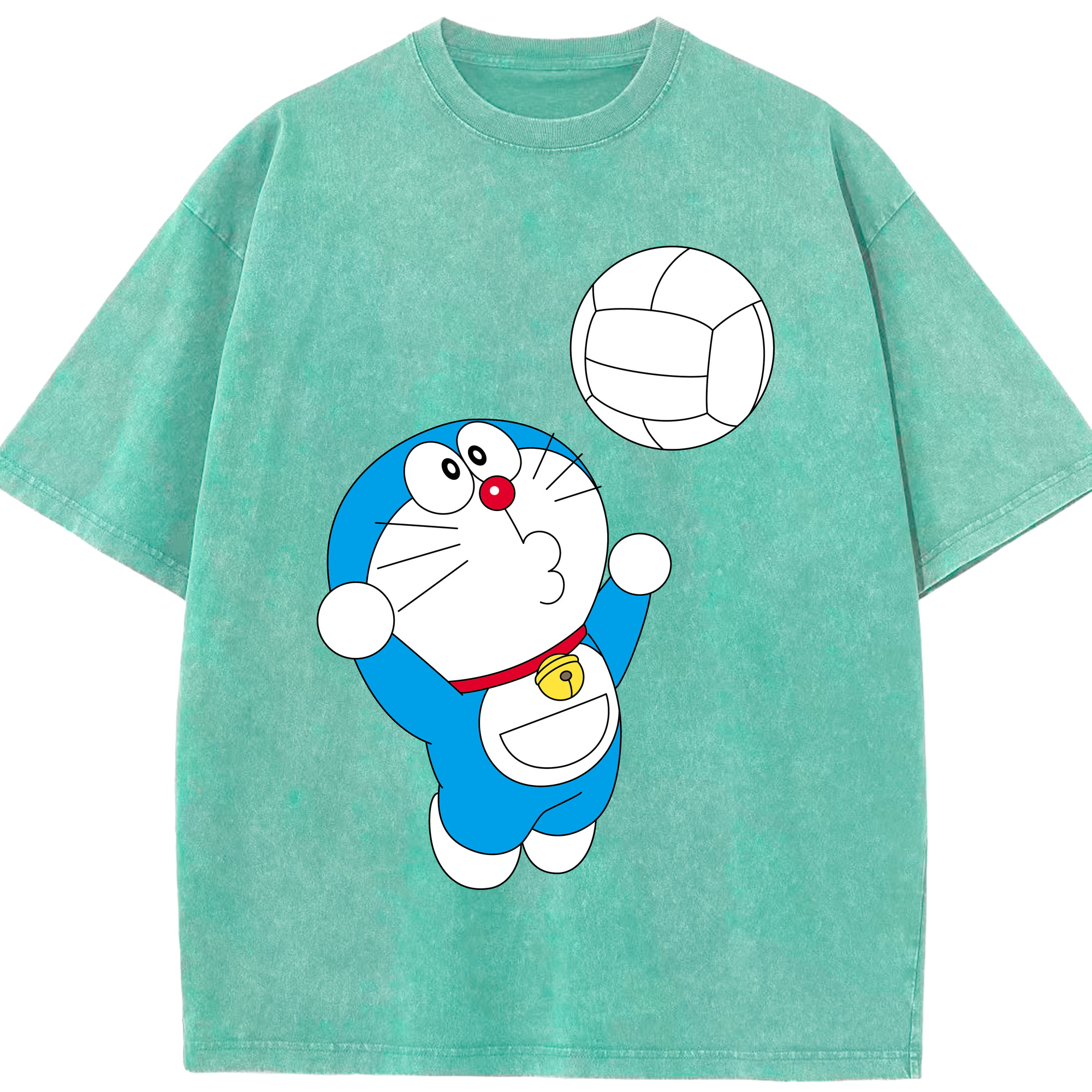 （画像用） ドラえもん Doraemon 綿100% ヴィンテージ風 半袖Tシャツ（フロントプリント）